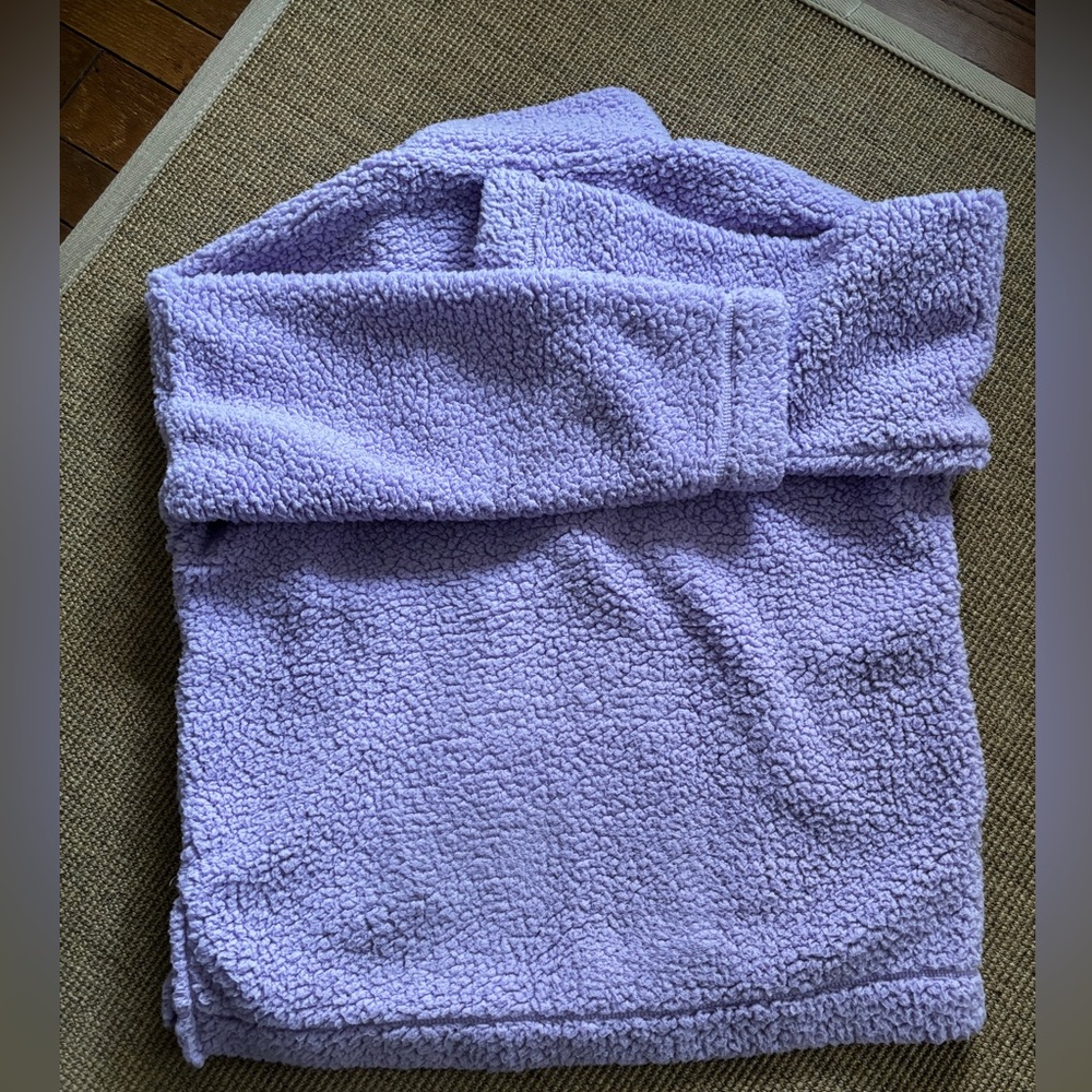 Aerie Cozy Sherpa Fleece Quarter Snap Fleece Size Small - Picture 8 of 10